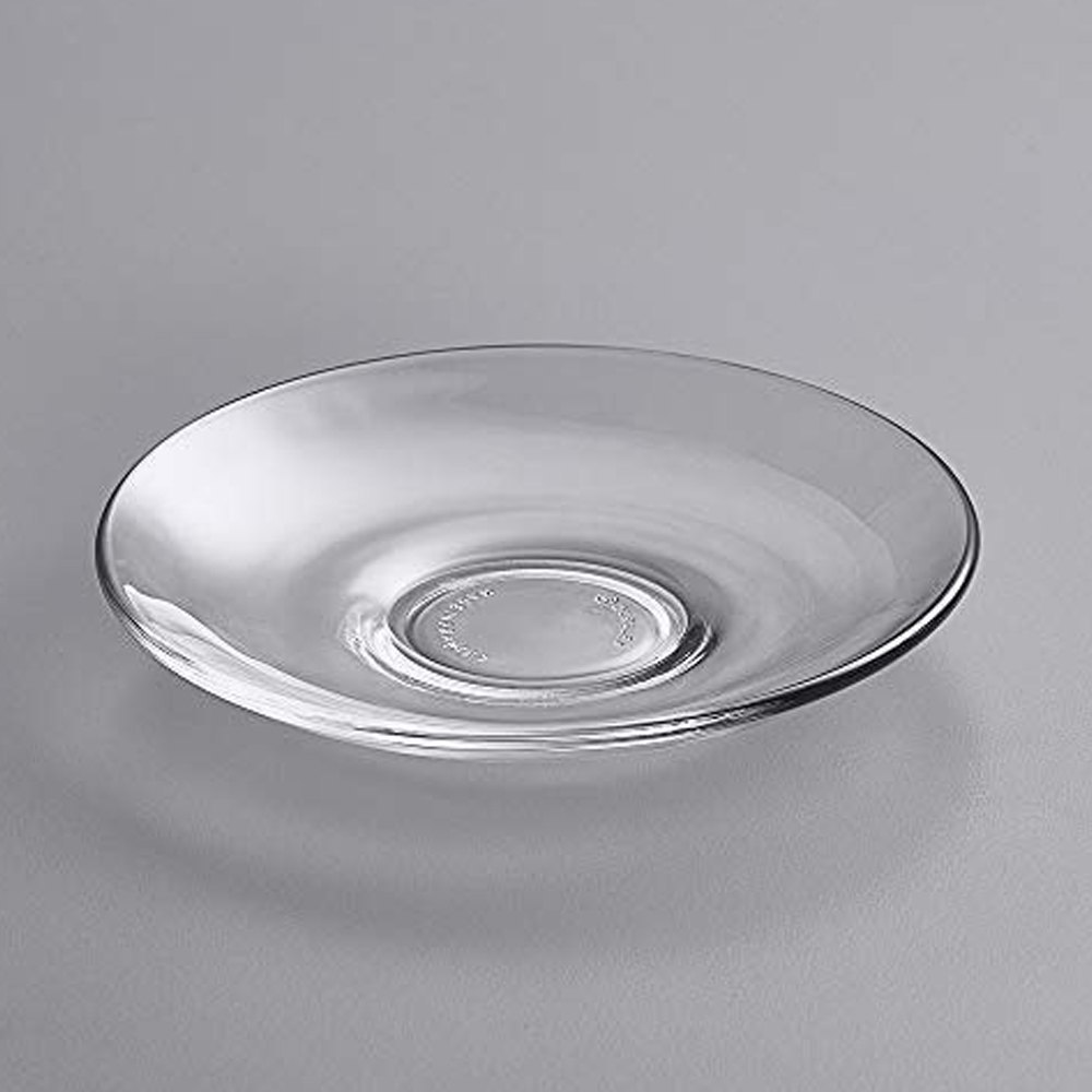 Plain 120ml Glass Saucer, For Home, Size: 100mm