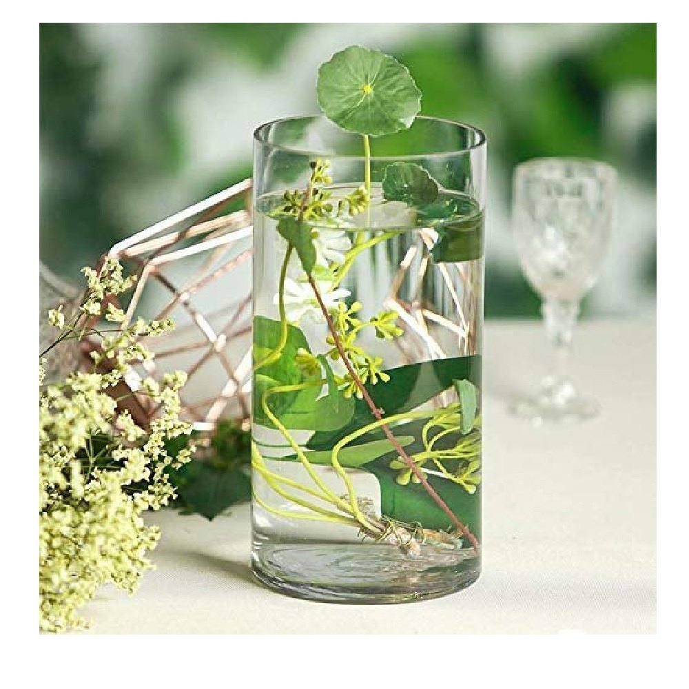 10 Inch Floral Wide Cylinder Glass Vase, Capacity: 200 ml, Automation Grade: Manual