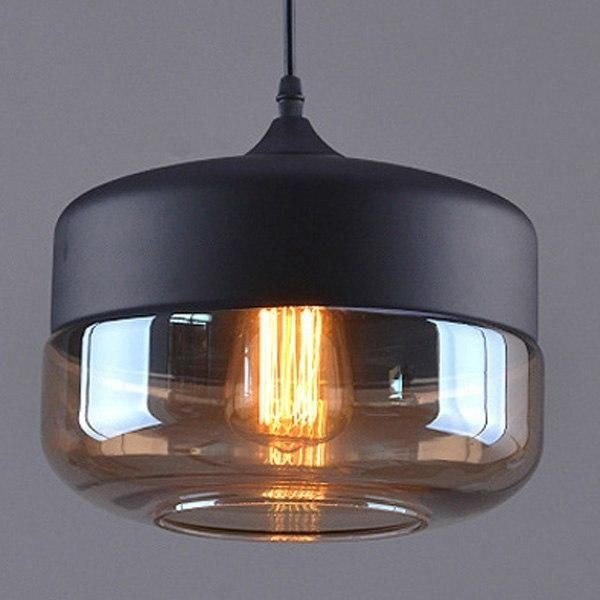 Glass Honey Black Hanging