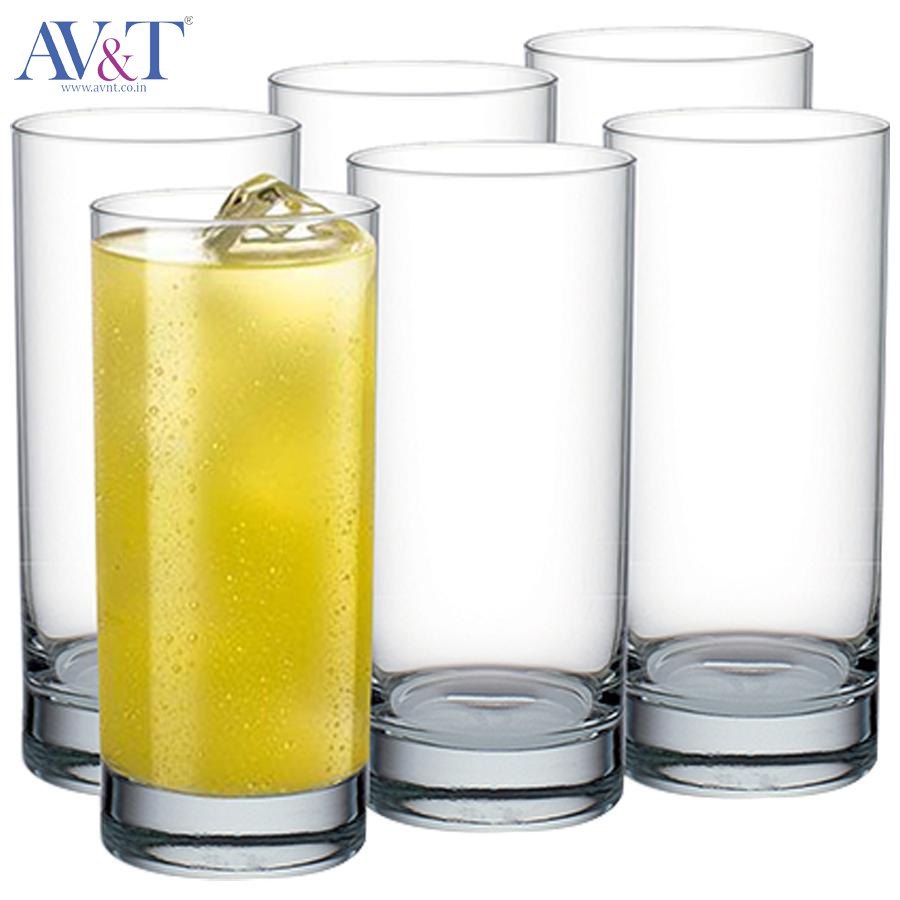 White Transparent Clear Glass Ocean Glassware for Restaurants, Capacity: 320ML