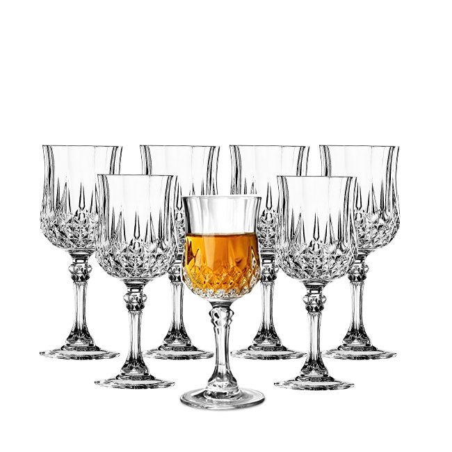 Cristal D\'\'Arques Longchamp Liqueur 60 Ml/Set 6 Pcs
