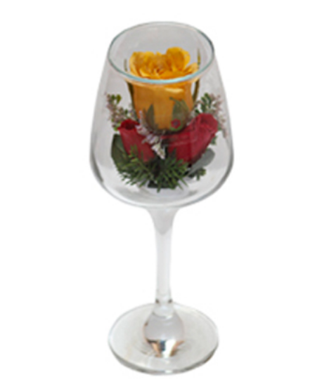 Silver Short Stemmed Glass