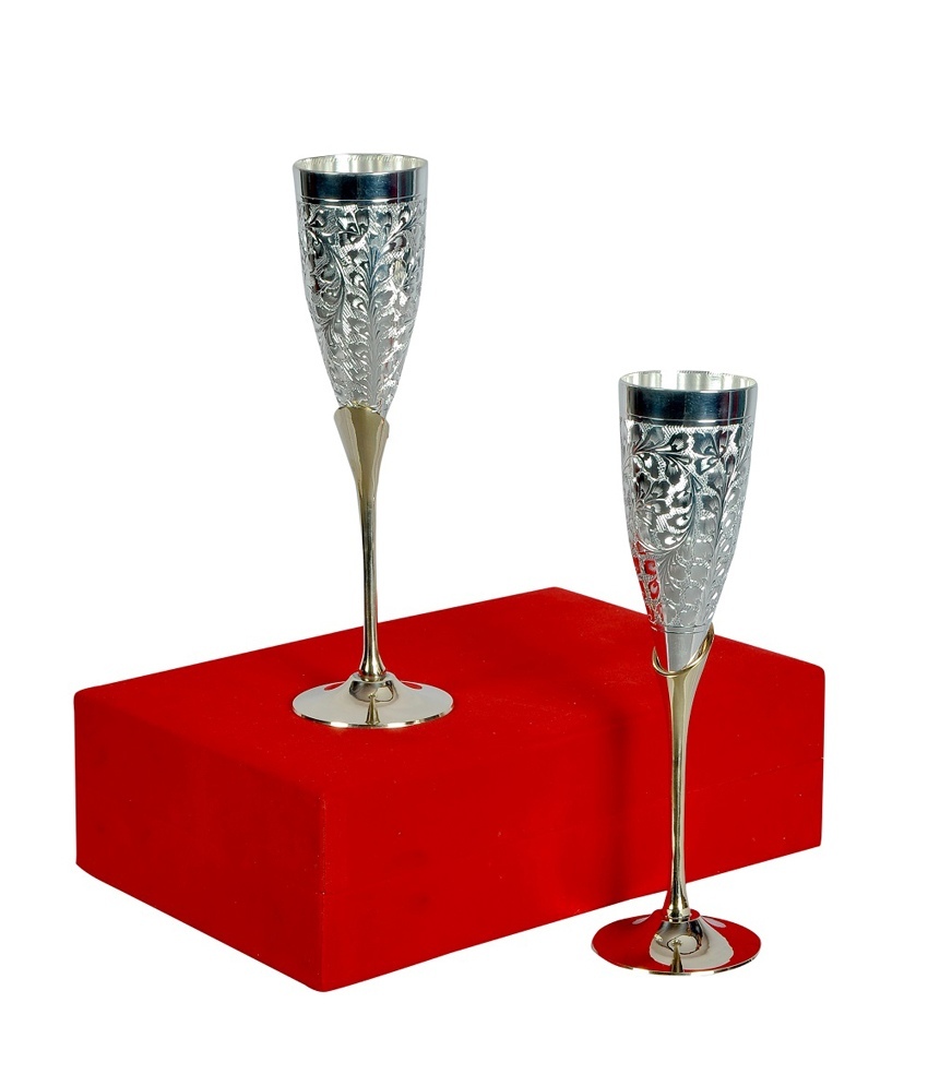 Brass Stem Glass