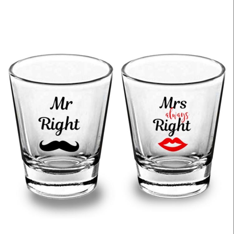 Custom Printed Shot Glass Clear 45ml, Size: 6 Cm