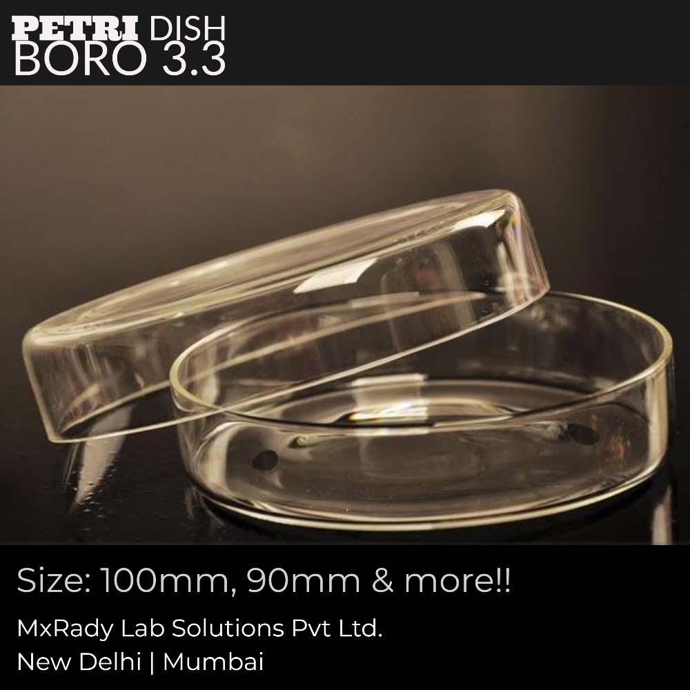 100 mm Quartz Glass Imported Petri Dish Boro 3.3, For Chemical Laboratory