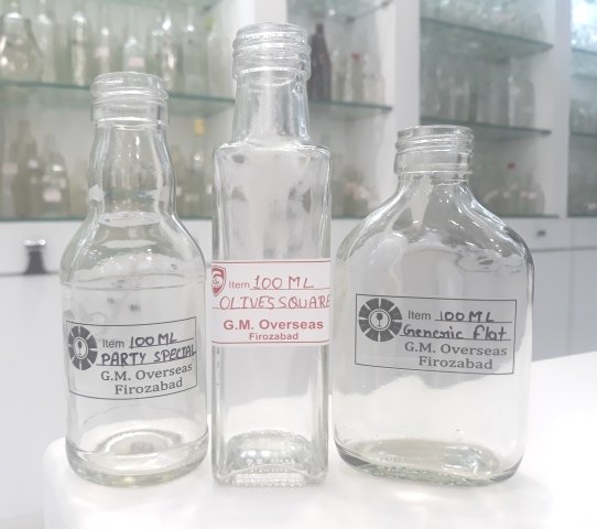 100 ml Alcohol Empty Glass Bottle