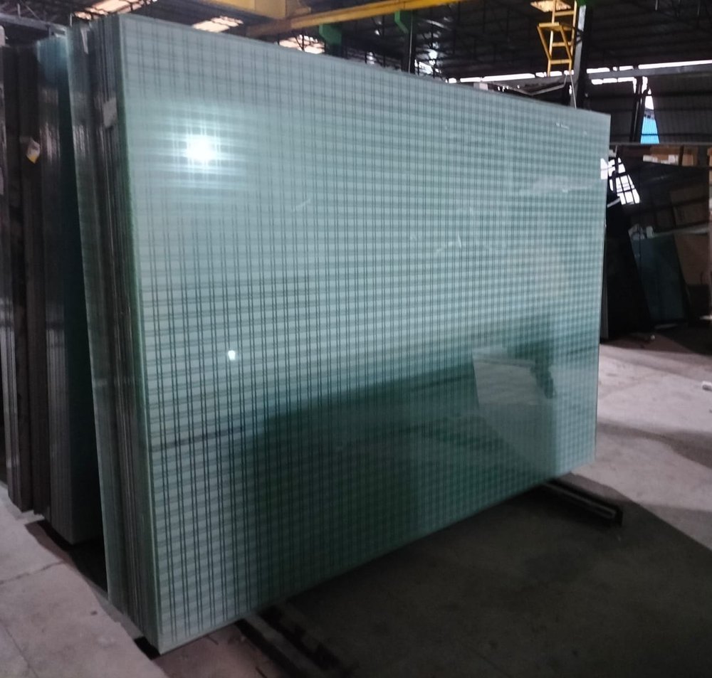 Crystal White Glass, 5mm, Rectangle