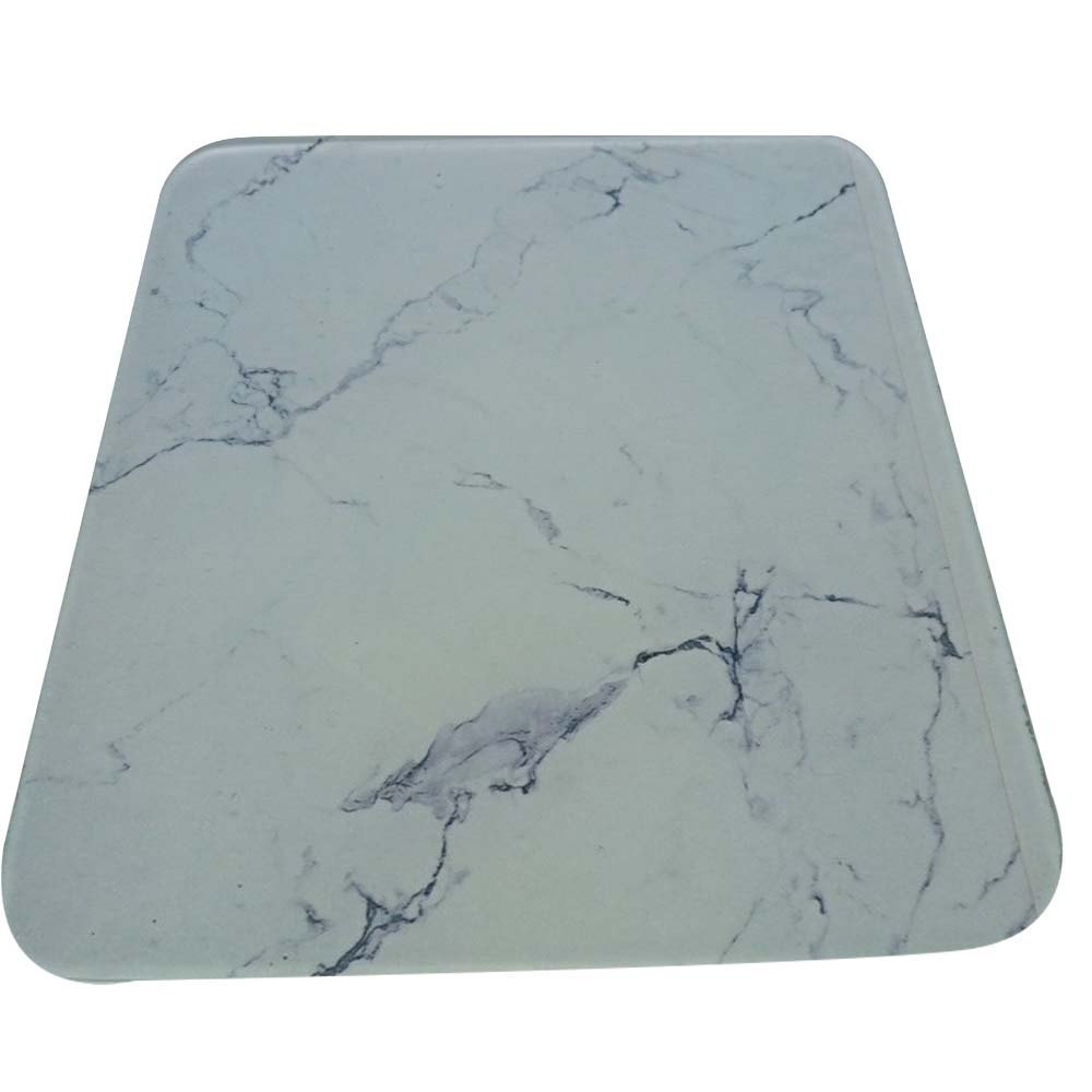 15mm Crystal White Glass, Square