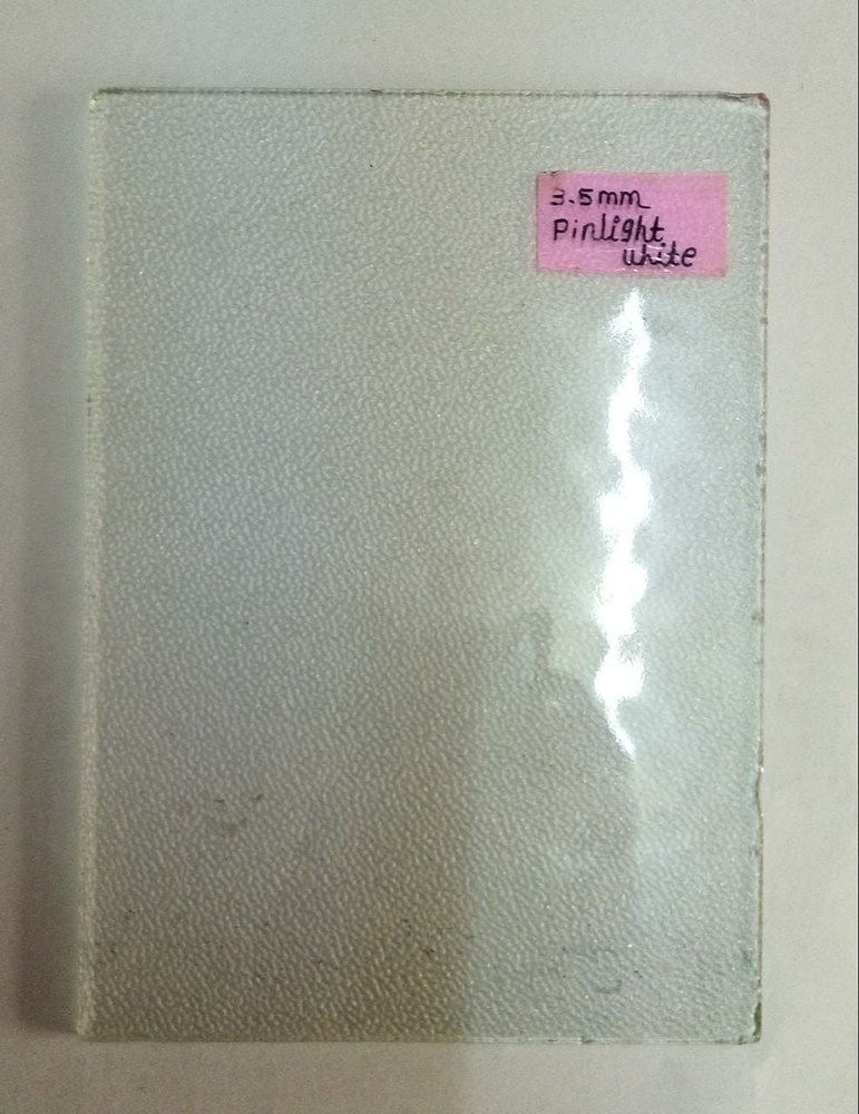 3.5mm Pinlight White glass, Rectangular