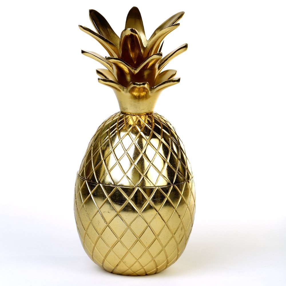 Brass Yellow Gold Pineapple Shaped Gift Box, Size/Dimension: 10 X 10 X 24 Cm, Weight- 920 Gm, Box Capacity: 1-5 Kg