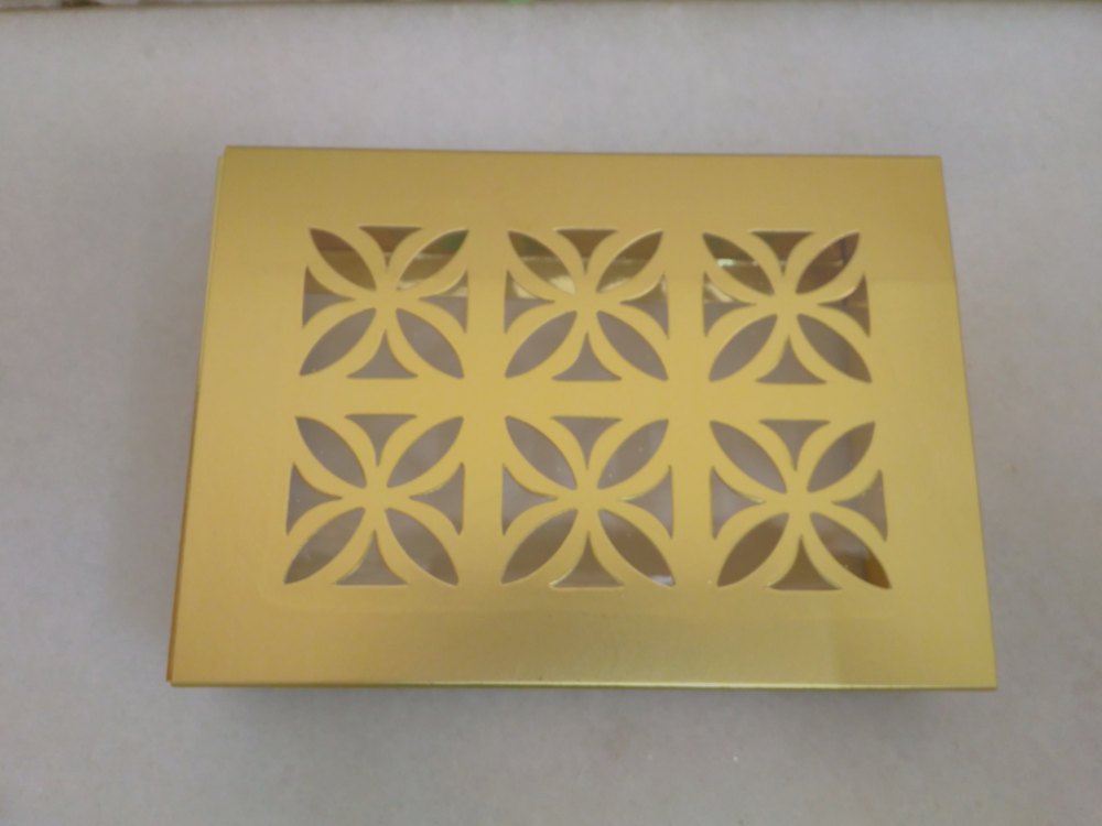 Golden Yellow Brass Fancy Gift Box