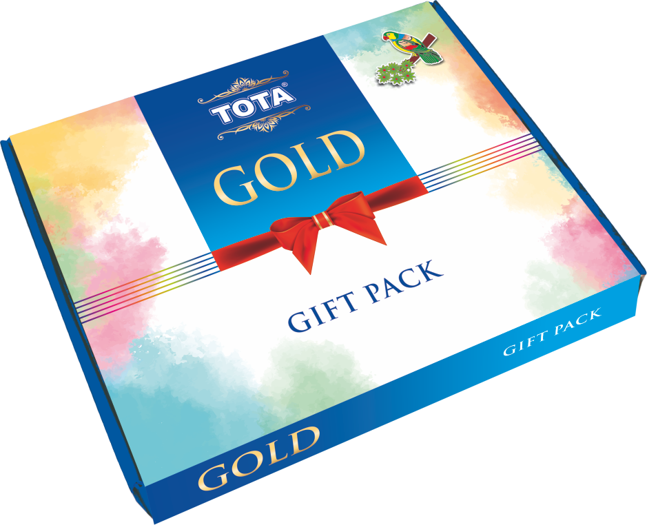 Green Red Gulal Powder Tota Small Gift Box