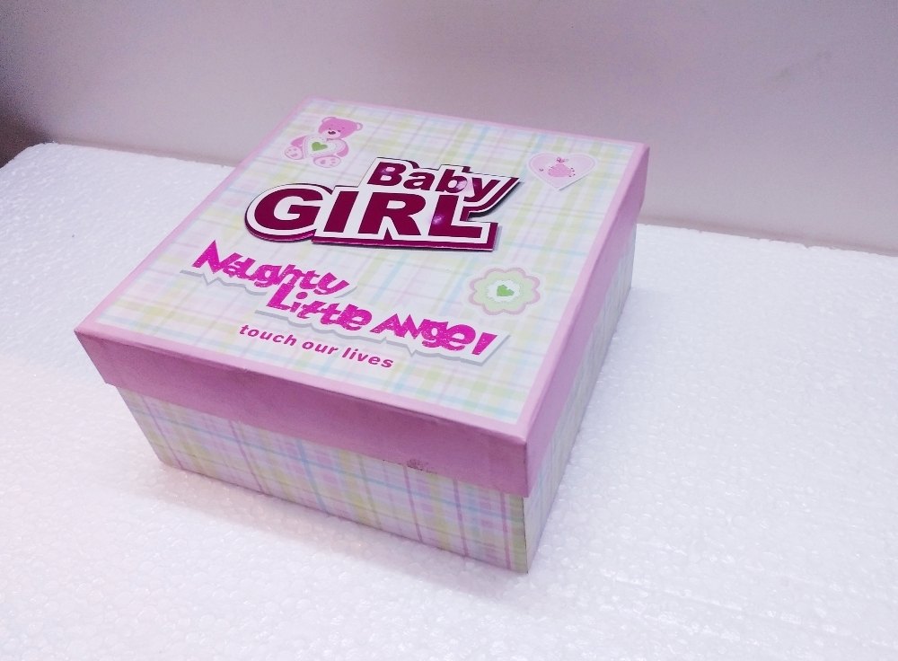 Girl Digital Baby Gift Box, Size/Dimension: 14*14*7 In cm
