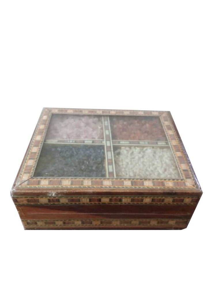 Junglewood Brown Pebble Decorative Wooden Handmade Box for Corporate Gifting