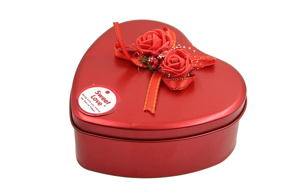 Heart Shape metal Empty Box