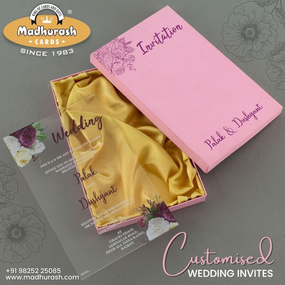 Acrylic Wedding Invitation Box