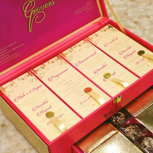 H Wedding Invitation Box