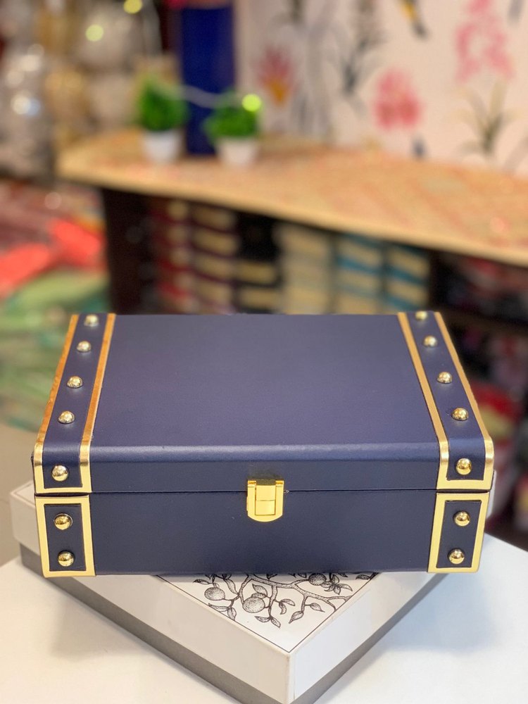 Multicolor Leather Trunk Gift Box, 12x9