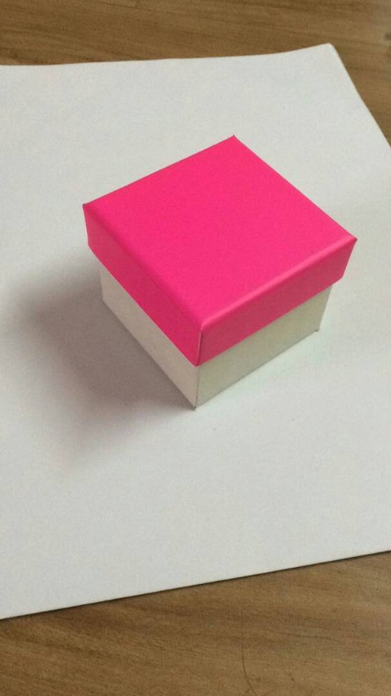 Plain Pink Handmade Paper Gift Box