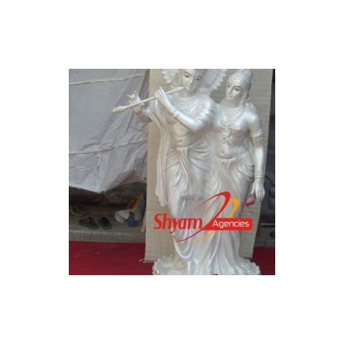 Shyam Agencies Marble White Wedding Statue