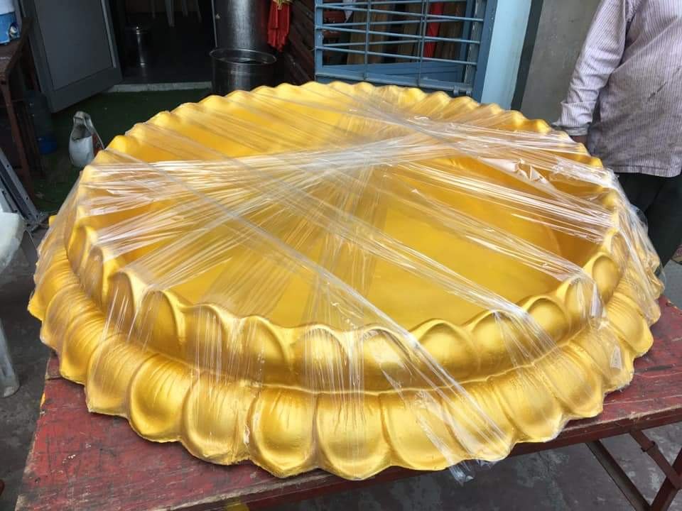Golden Decoration Fiber Urli, Haldi Ceremony