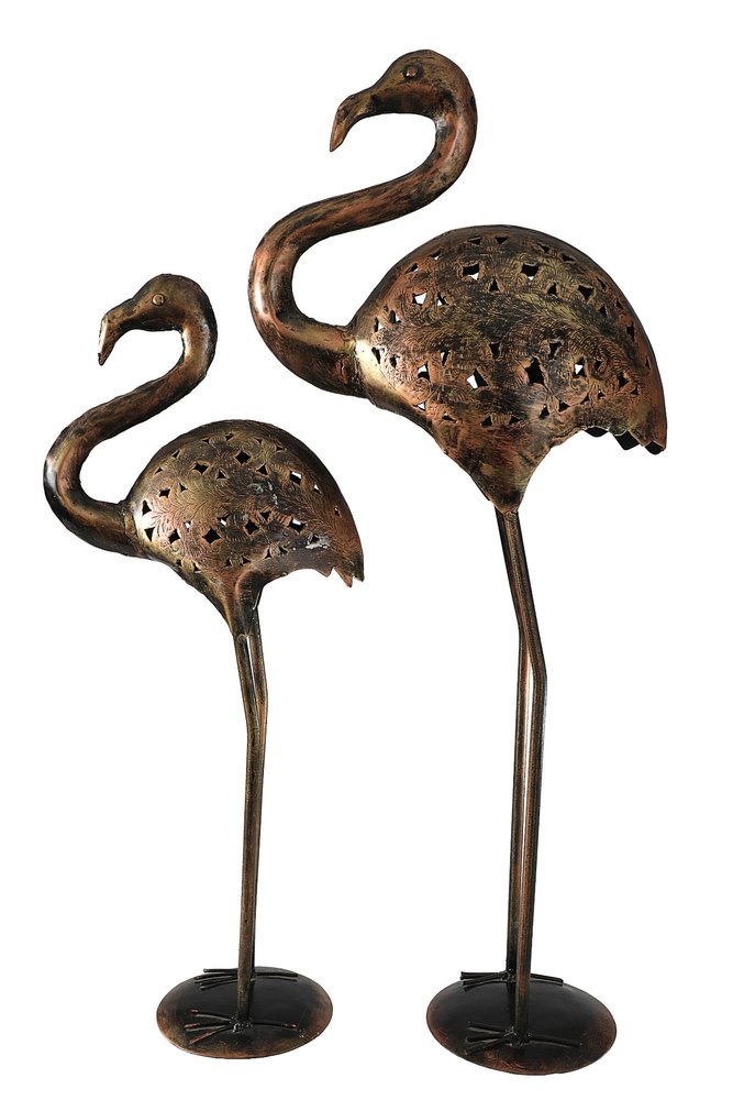 Nirmala Handicrafts Iron Crane Set Table Decor And Garden Decor Showpiece