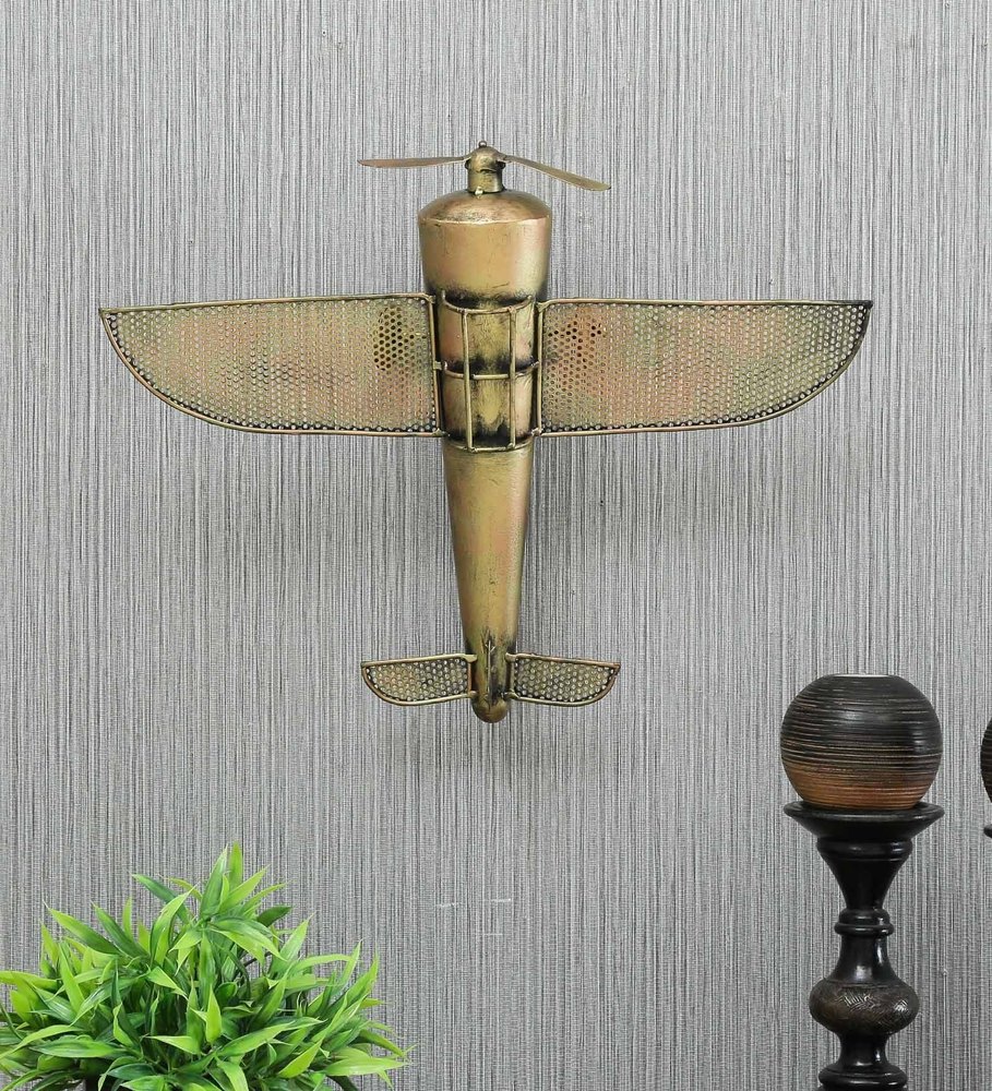 Iron Helicopter Showpiece, For Wall Decoration