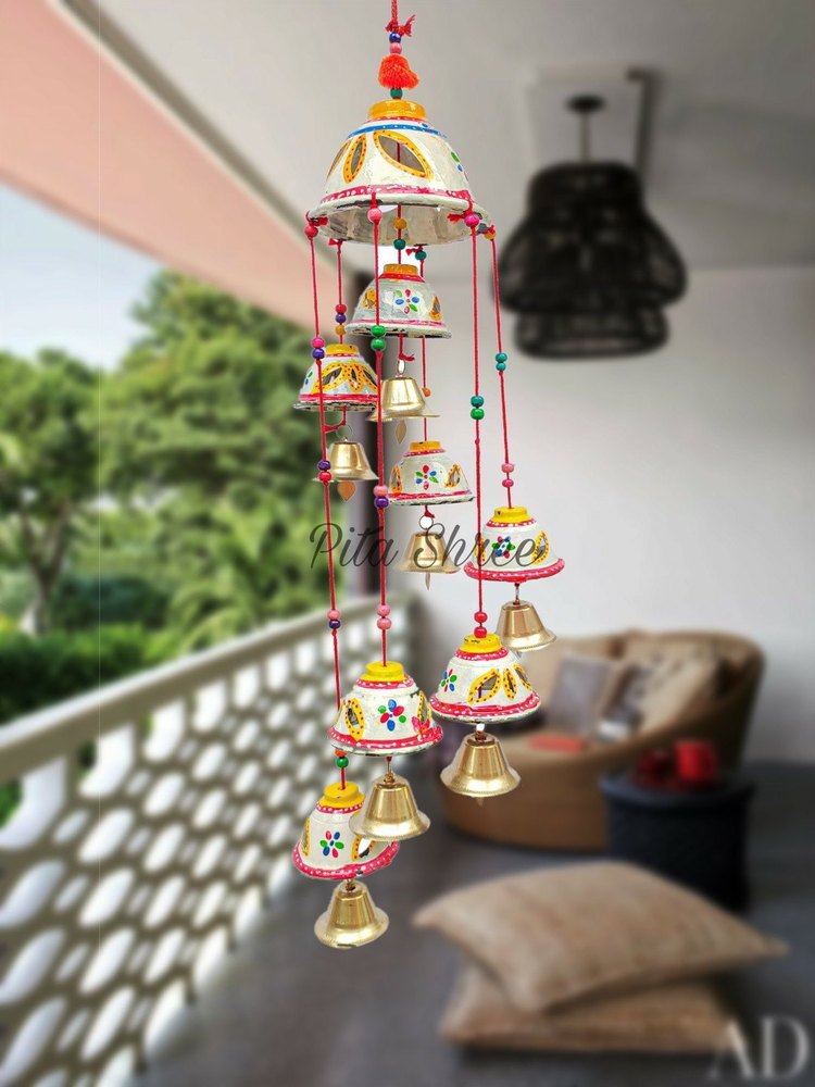 Multicolor Indian Whinchimes, Home Decor, Wedding Decoration, Mehndi Decor, Door Hangings Bell.