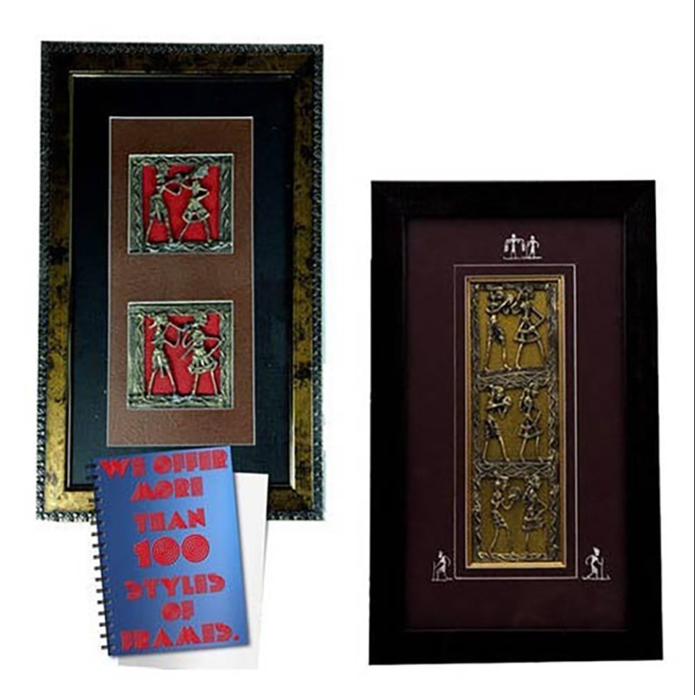 Bronze Scraping Decorative Wall Hangings Dhokra Jali Wall Decorative, For Home, Size: 12 X 5 Inch