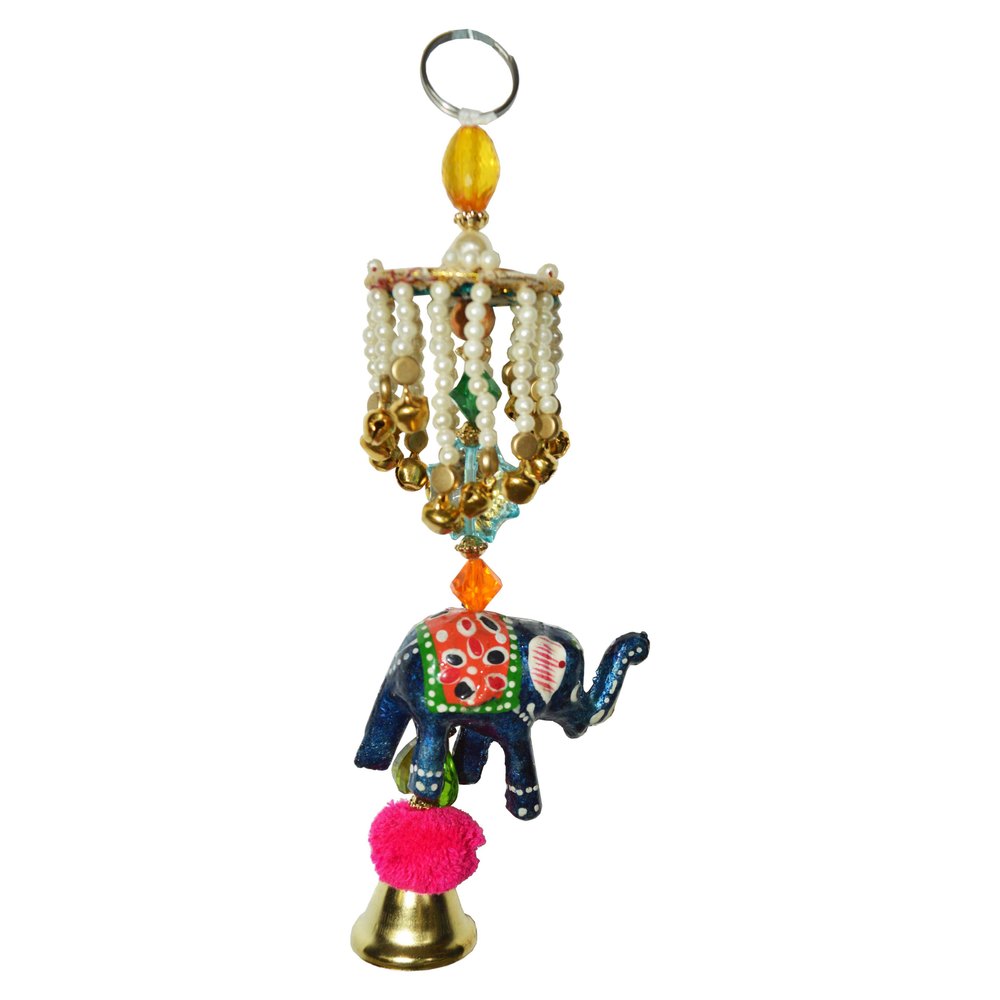 SNG Multicolor Meena Beads Elephant Hanging