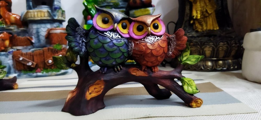 2 Owl Set Figurine