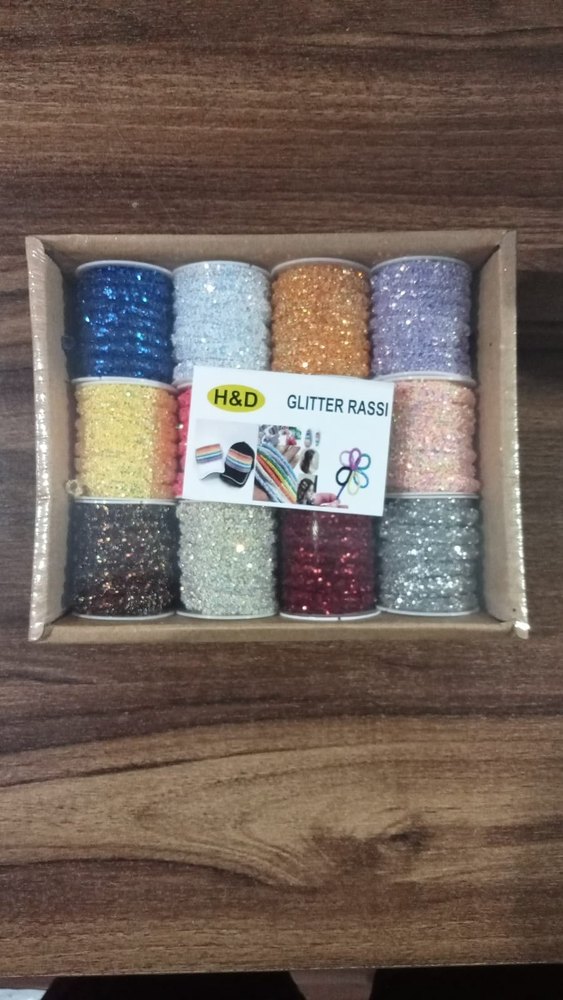 Multicolor Glitter Rope for Art & Craft, Size/Dimension: 2 Yard