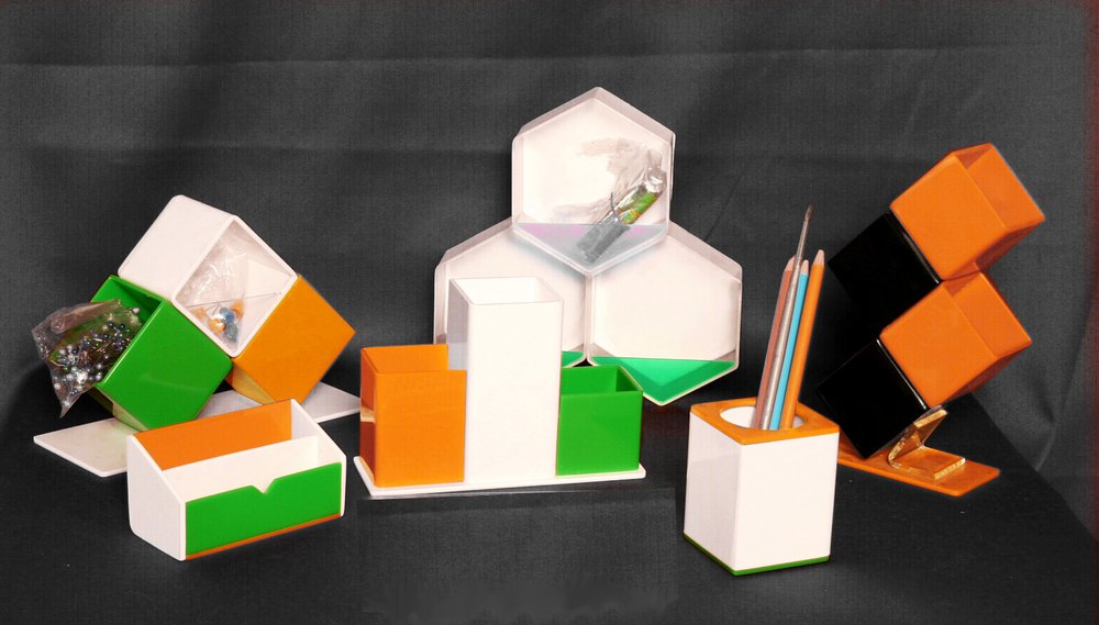 Acrylic Tiranga Table Organizers