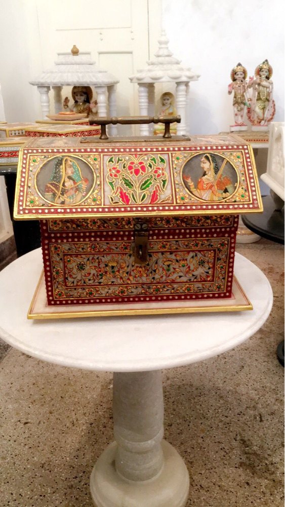 Multicolour Marble Jewellery Box
