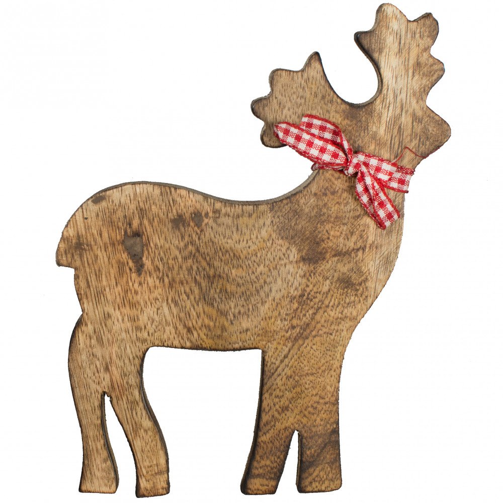 Mango Wood Brown Wooden Christmas Decorative Items, Size/Dimension: 6x6