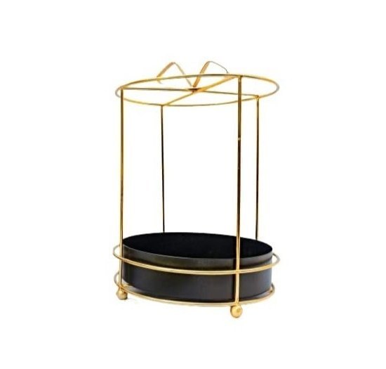 IRON Diwali Round Metal Bow Gift Hamper Basket /Gift Hamper / Cake Platter, Black, For Wedding, Diwali