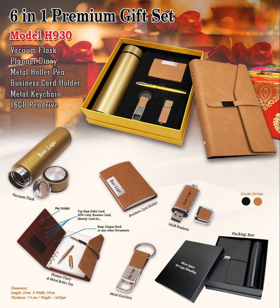 Black and Brown 6 in 1 Gift Set