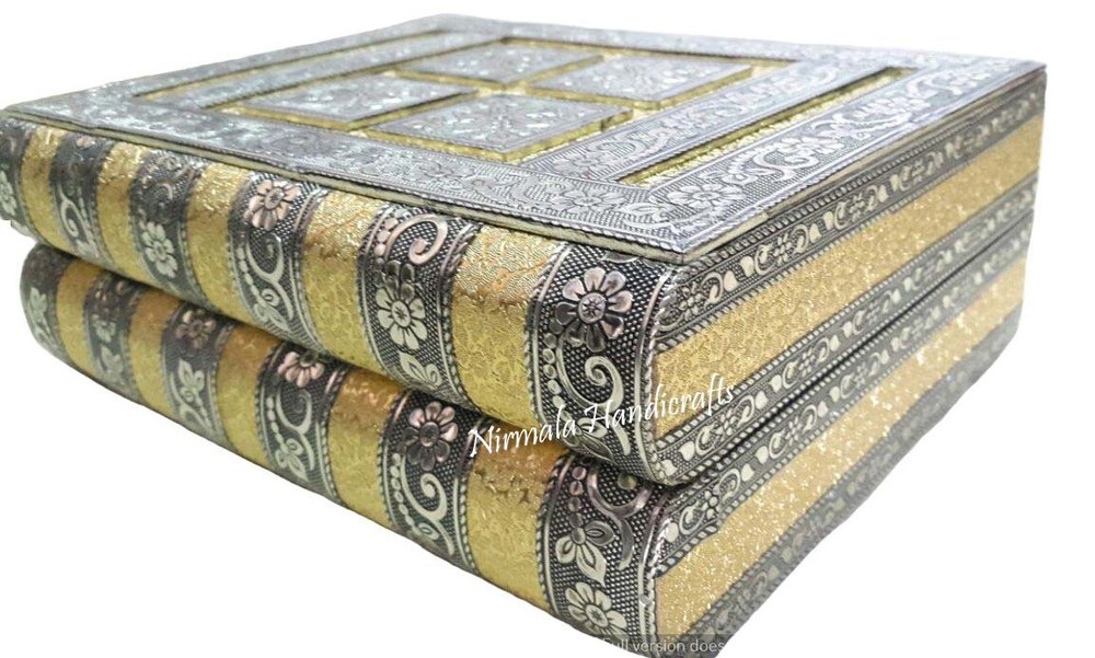Multicolor Wooden Nirmala Handicrafts Meenakari Jewelry Box Antique Decorative, Box Capacity: 1-5 Kg