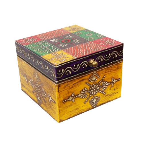 Wooden Hand Painted Jewelry Box