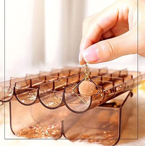 Non-Edible Rectangle 2 Layer Plastic Jewelry Storage Box