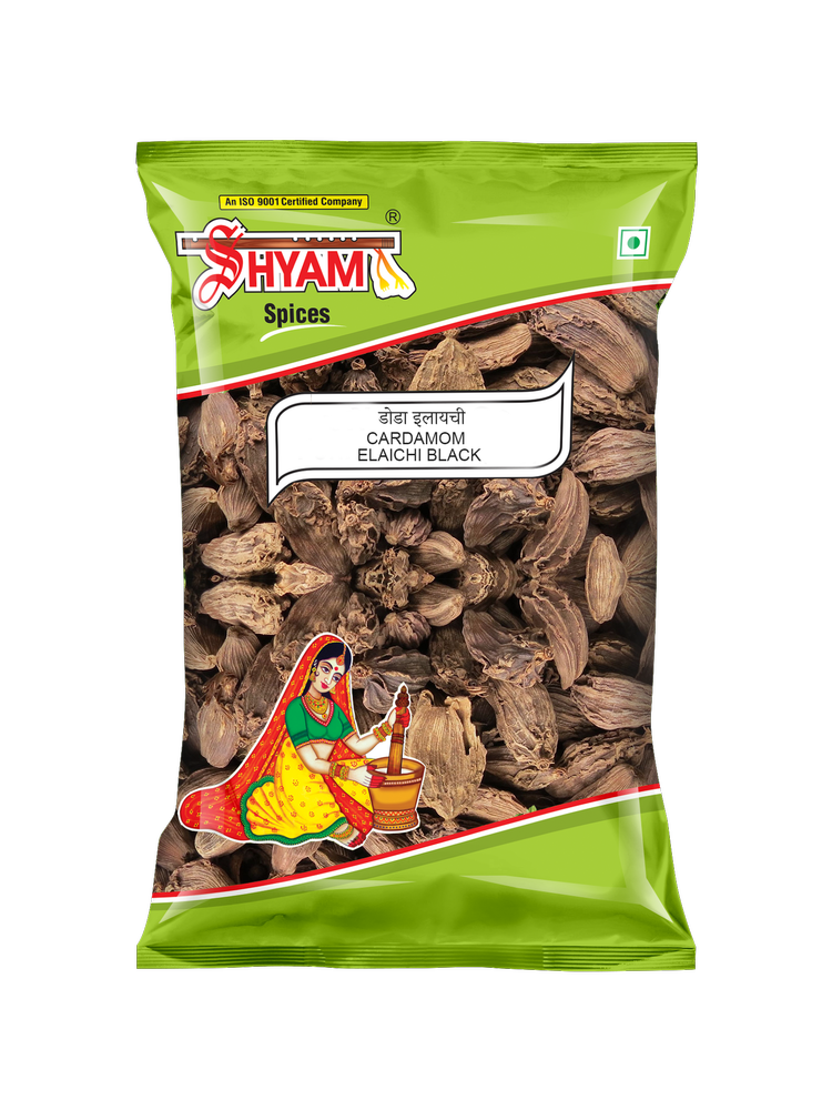 Shyam Dhani Whole Black Cardamom, Packaging Size: 500g