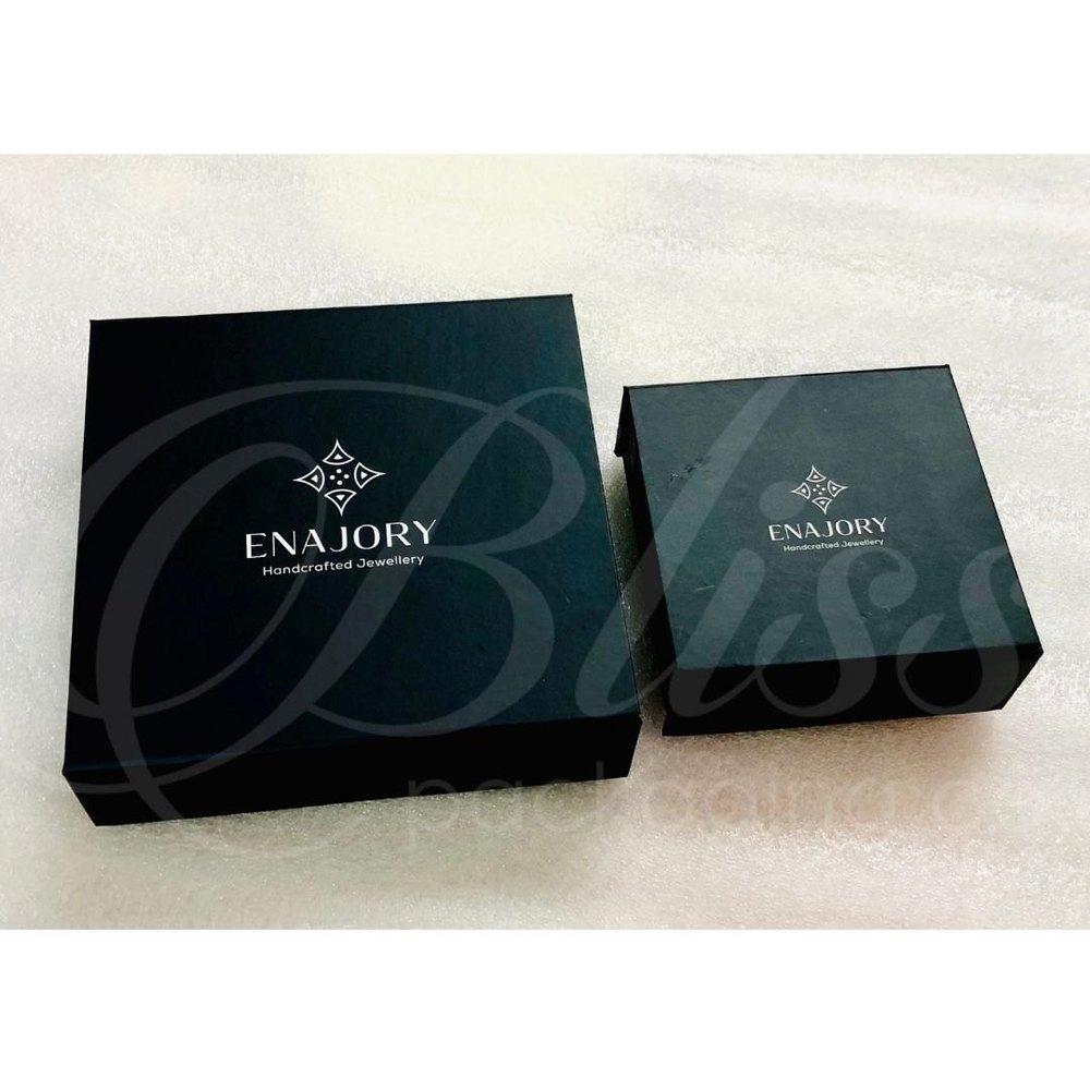 Rigid Cardboard Square Imitation Jewellery Packaging Box, Custom