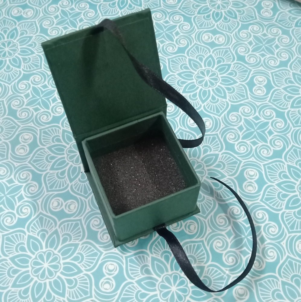 Red Cardboard Jewellery Box Ring