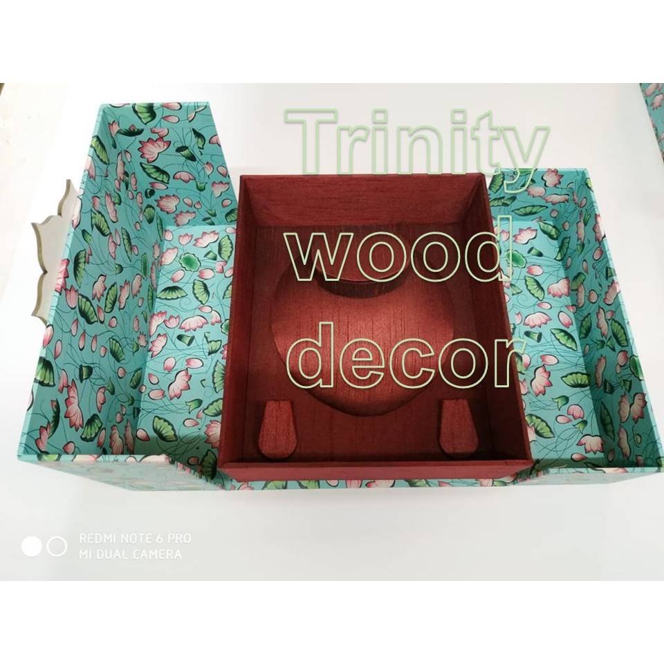 Rectangle Red Necklace Jewellery Box, Size/Dimension: 12x9inch