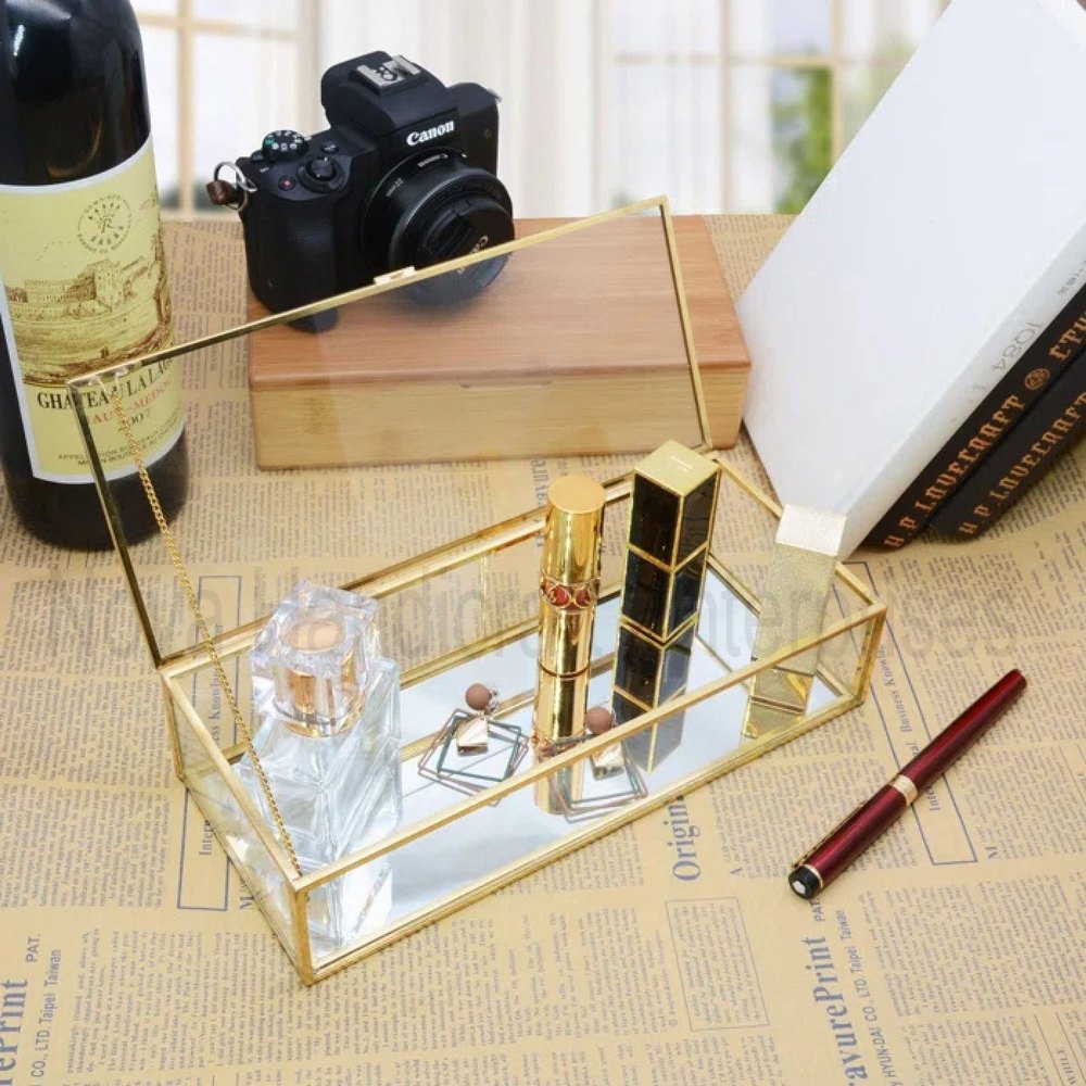 Rectangle Jewellery Organizer Decorative Box For Storage Trinket Rings Bracelet Party Gift