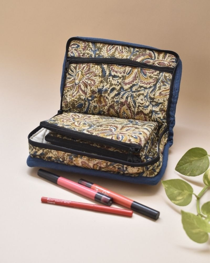 Rectangle Multicolor Cotton Jewelry Case, Size/Dimension: 9 X 6 X 2 (w X L X D) Inch
