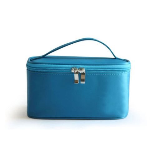 Rectangle Leatherette and Velvet Leather Blue Jewellery Box, Size: 300x205x105mm