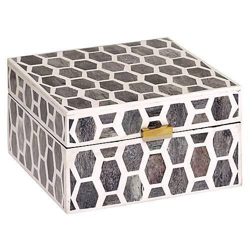 Bone Inlay Jewellery Box