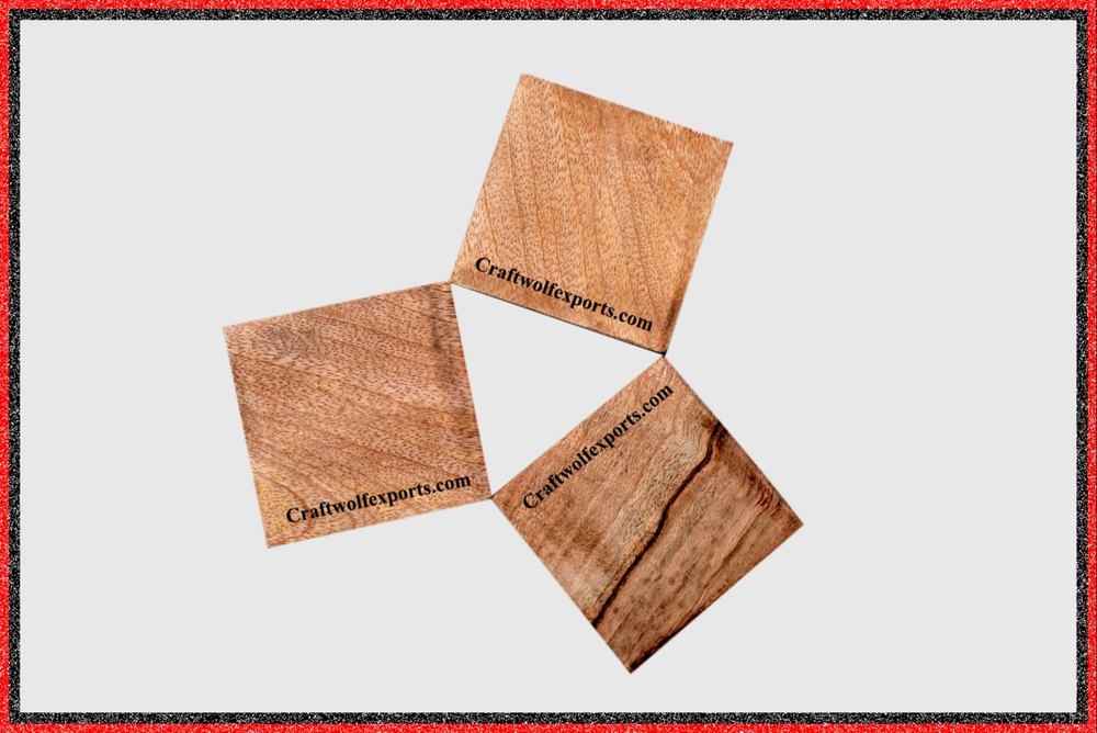 Brown Modern Mango Wood Ring Box