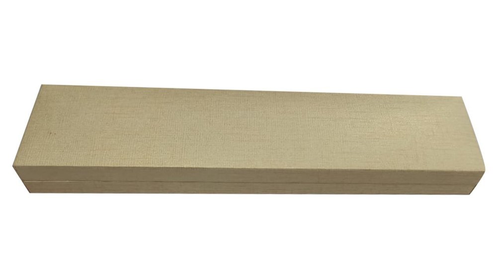 Rectangular Cream Cardboard Bracelet Packaging Box